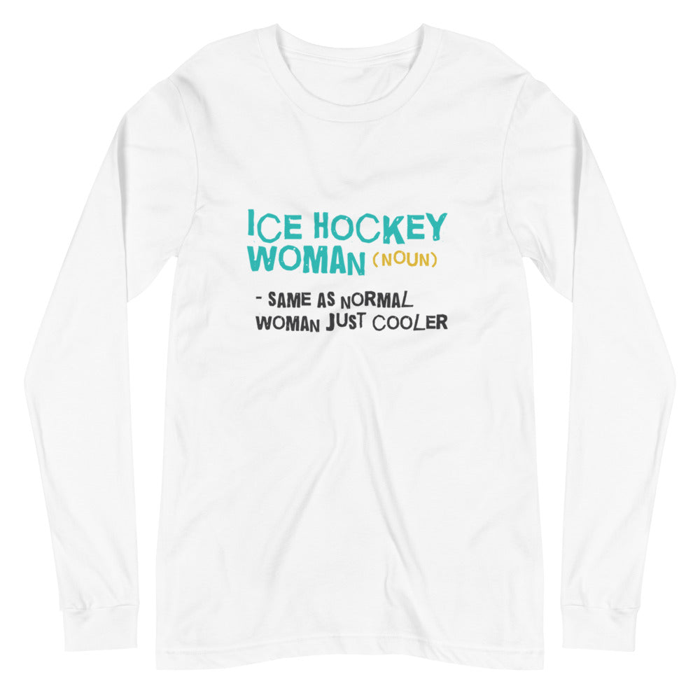 Ice hockey woman Finnish Nature Long Sleeve Tee - alternate view - Very Finnish Problems