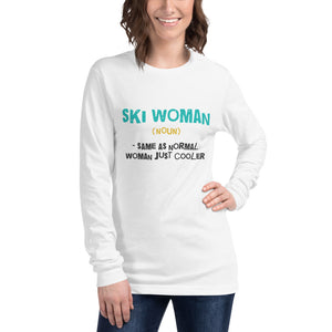 Ski woman Long Sleeve Tee