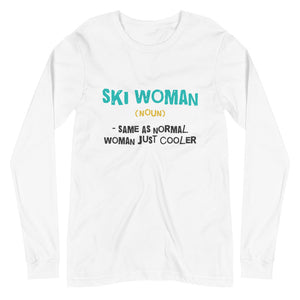 Ski woman Long Sleeve Tee