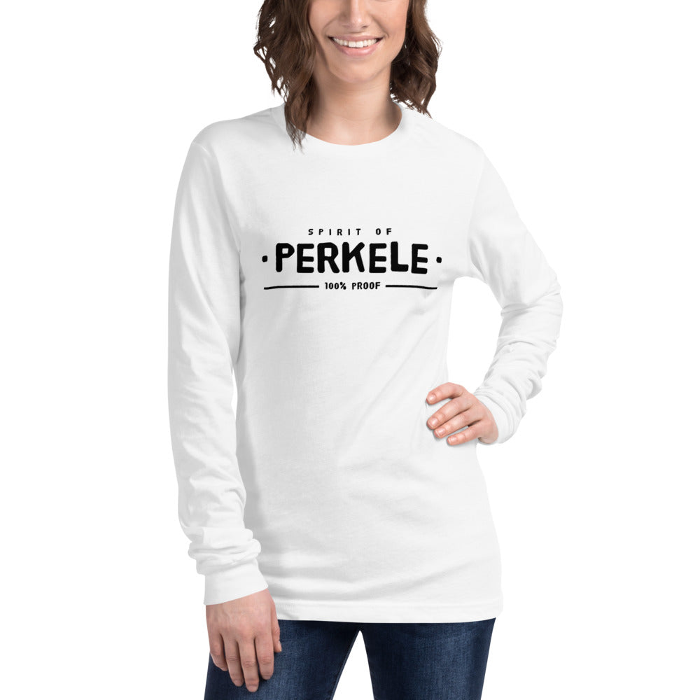 Spirit of perkele Finnish Language Long Sleeve Tee - Finnish long sleeve tee from Very Finnish Problems