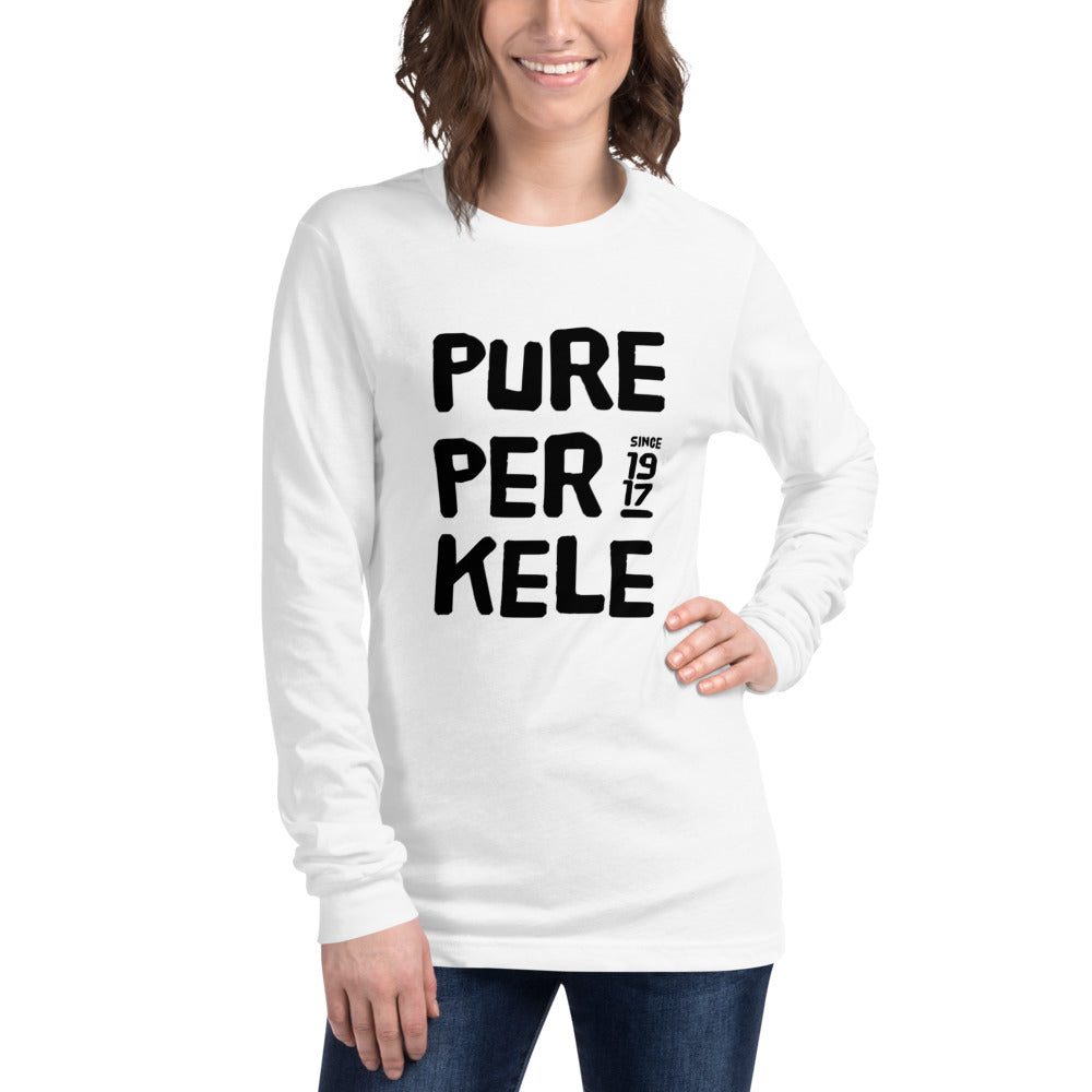 Pure perkele since 1917 Finnish Long Sleeve Tee - Finnish long sleeve tee from Very Finnish Problems