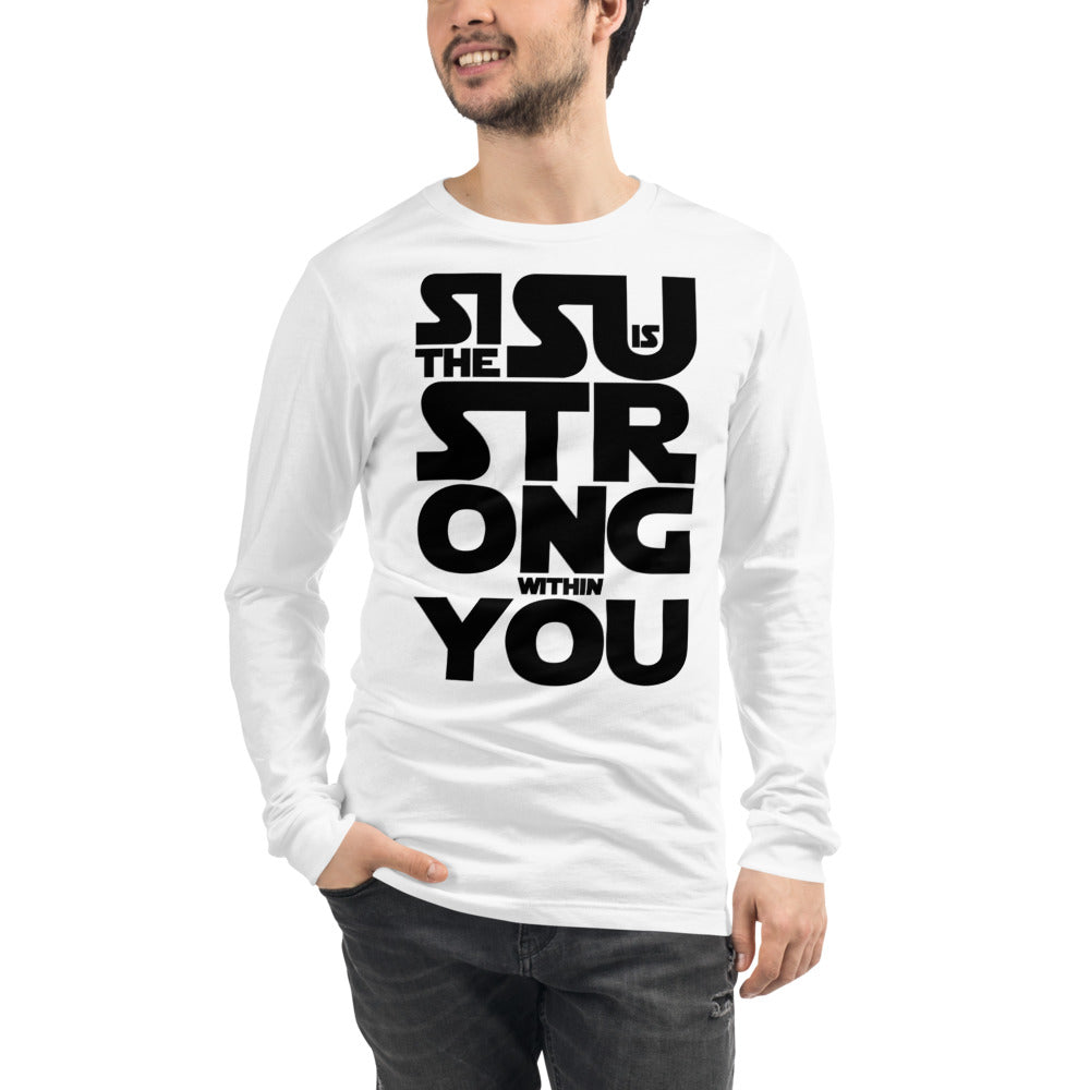 Sisu is strong within you Finnish Long Sleeve Tee - Finnish long sleeve tee from Very Finnish Problems