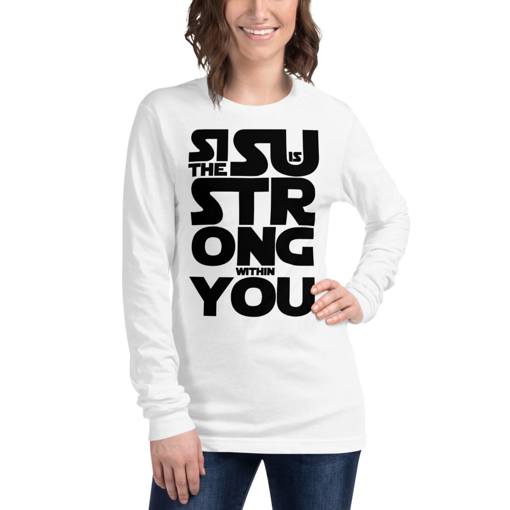 Sisu is strong within you Finnish Long Sleeve Tee - Finnish long sleeve tee from Very Finnish Problems