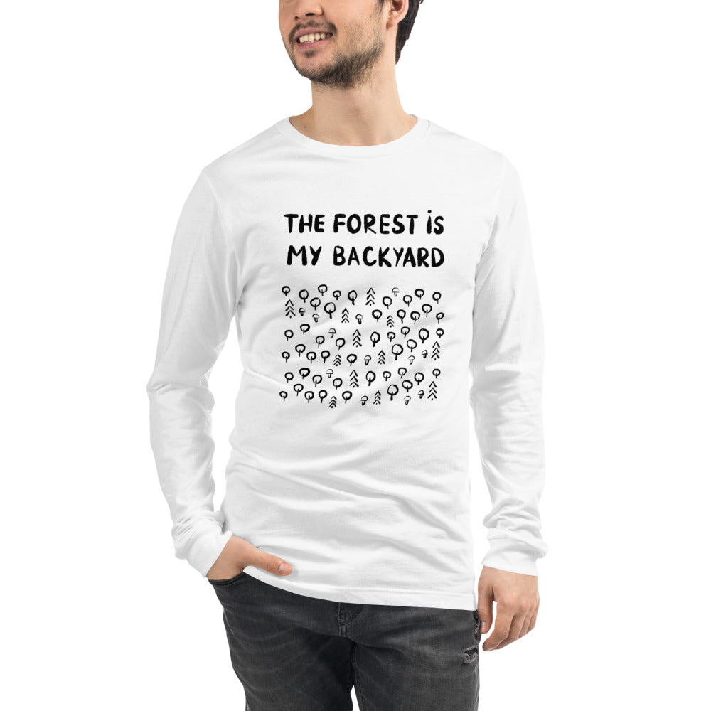Forest is my backyard 2 Finnish Long Sleeve Tee - Finnish long sleeve tee from Very Finnish Problems