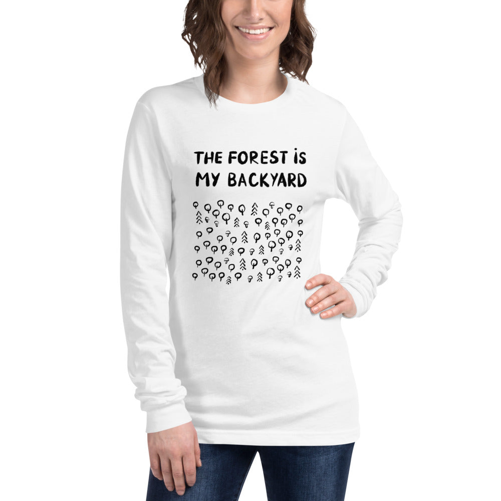 Forest is my backyard 2 Finnish Long Sleeve Tee - Finnish long sleeve tee from Very Finnish Problems