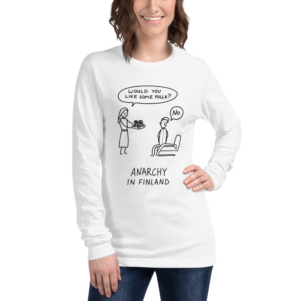 Anarchy in Finland Finnish Food Long Sleeve Tee - Finnish long sleeve tee from Very Finnish Problems