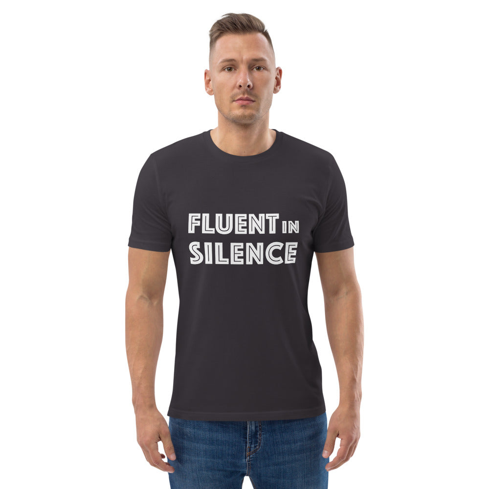 Fluent in silence Finnish Organic T-Shirt - Finnish t-shirt from Very Finnish Problems
