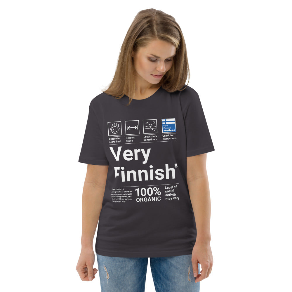 Very Finnish Organic service manual Winter T-Shirt - Finnish t-shirt from Very Finnish Problems