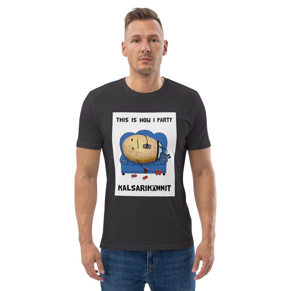 This is how I party Finnish Organic Eco T-Shirt - Finnish t-shirt from Very Finnish Problems