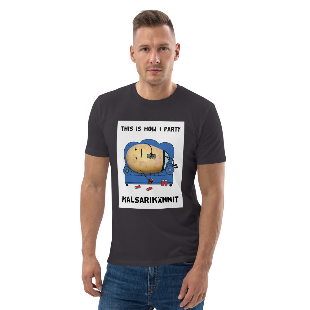 This is how I party Finnish Organic Eco T-Shirt - Finnish t-shirt from Very Finnish Problems