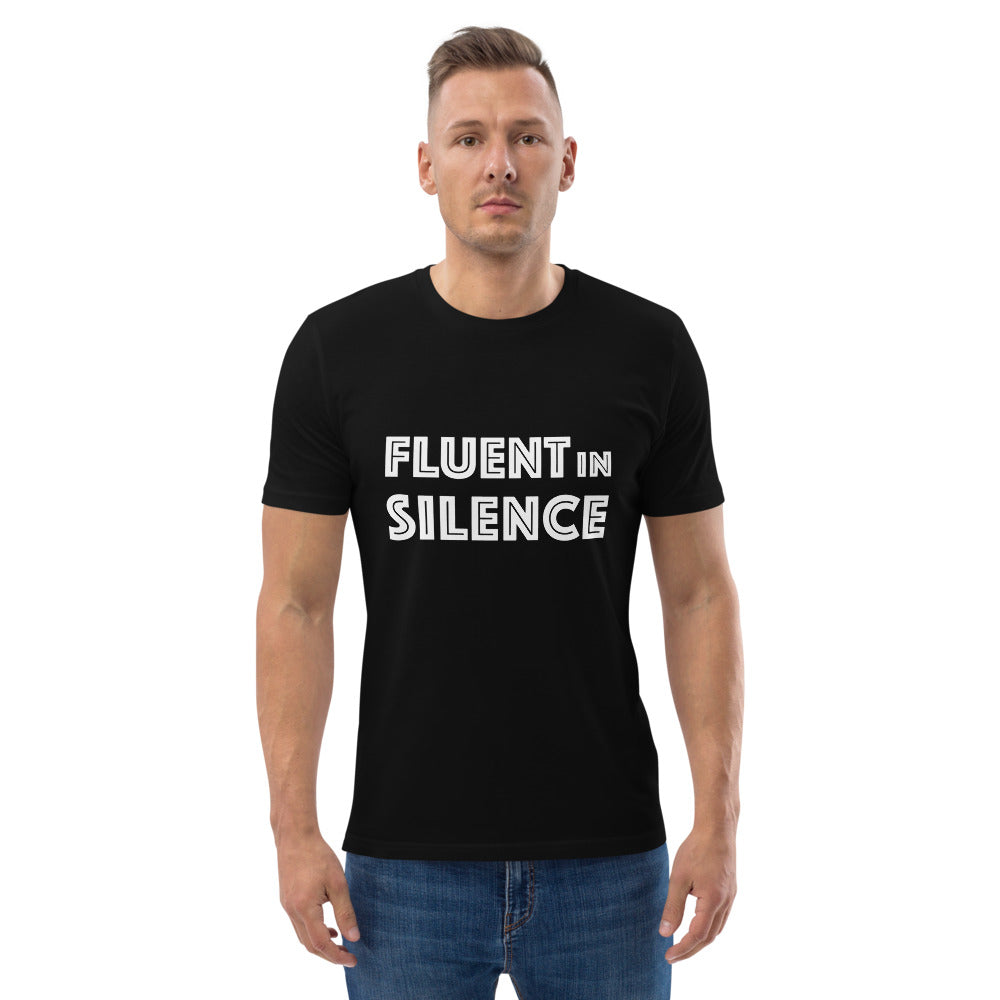 Fluent in silence Finnish Organic T-Shirt - Finnish t-shirt from Very Finnish Problems