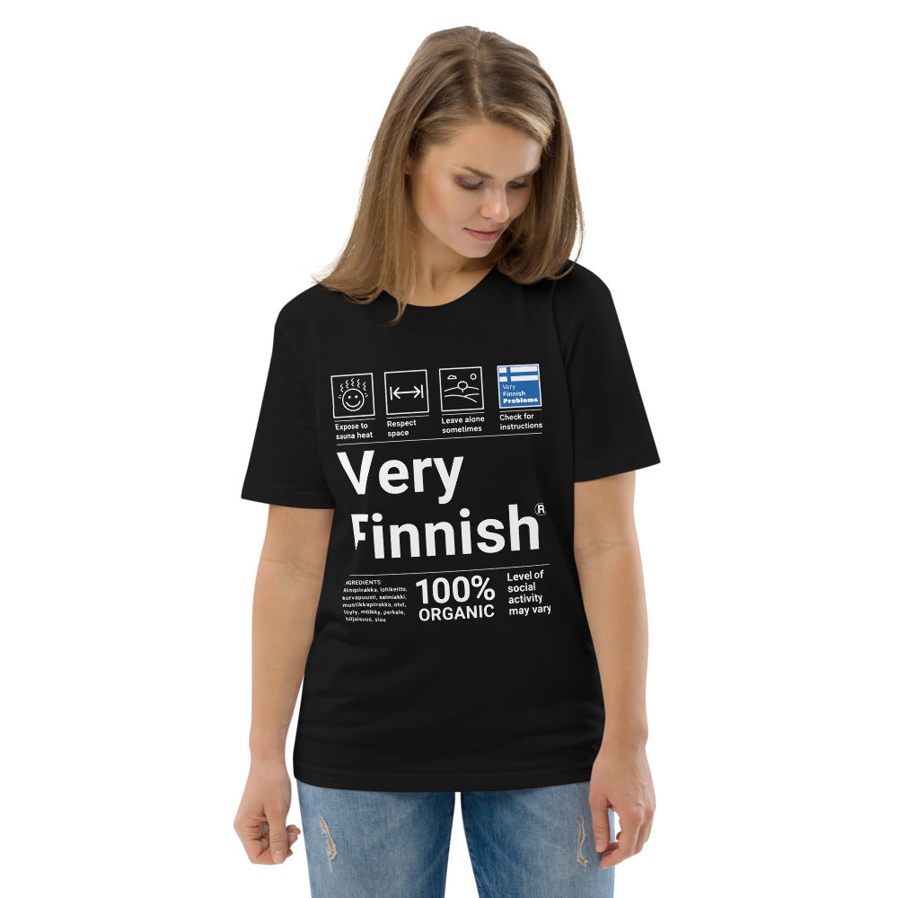 Very Finnish Organic service manual Winter T-Shirt - Finnish t-shirt from Very Finnish Problems