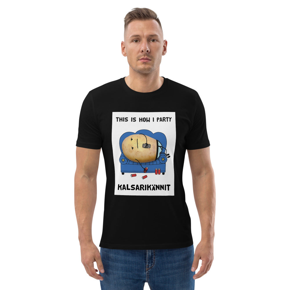 This is how I party Unisex organic cotton t-shirt