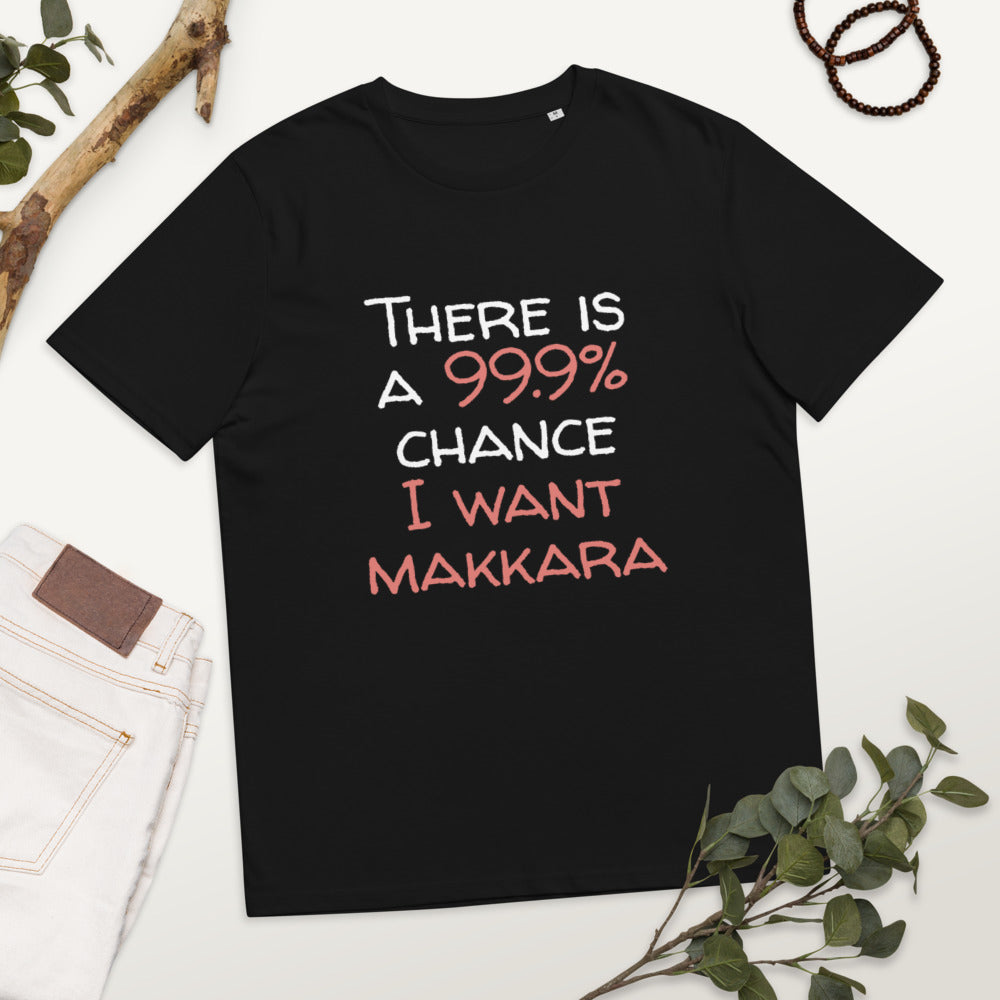 99.9 chance of makkara Finnish Organic T-Shirt - Finnish t-shirt from Very Finnish Problems