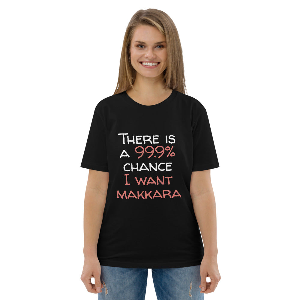 99.9 chance of makkara Finnish Organic T-Shirt - Finnish t-shirt from Very Finnish Problems