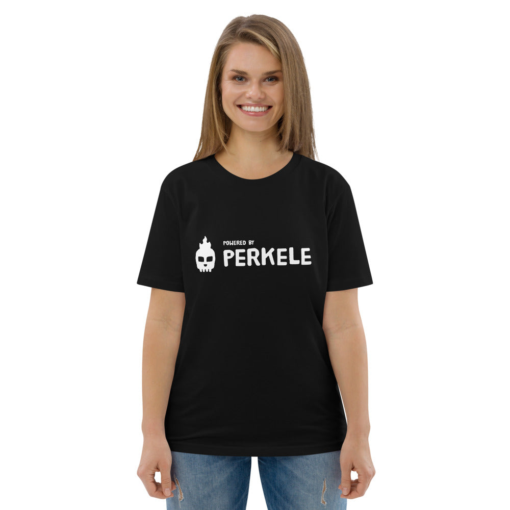 Powered by Perkele Finnish Organic T-Shirt - Finnish t-shirt from Very Finnish Problems