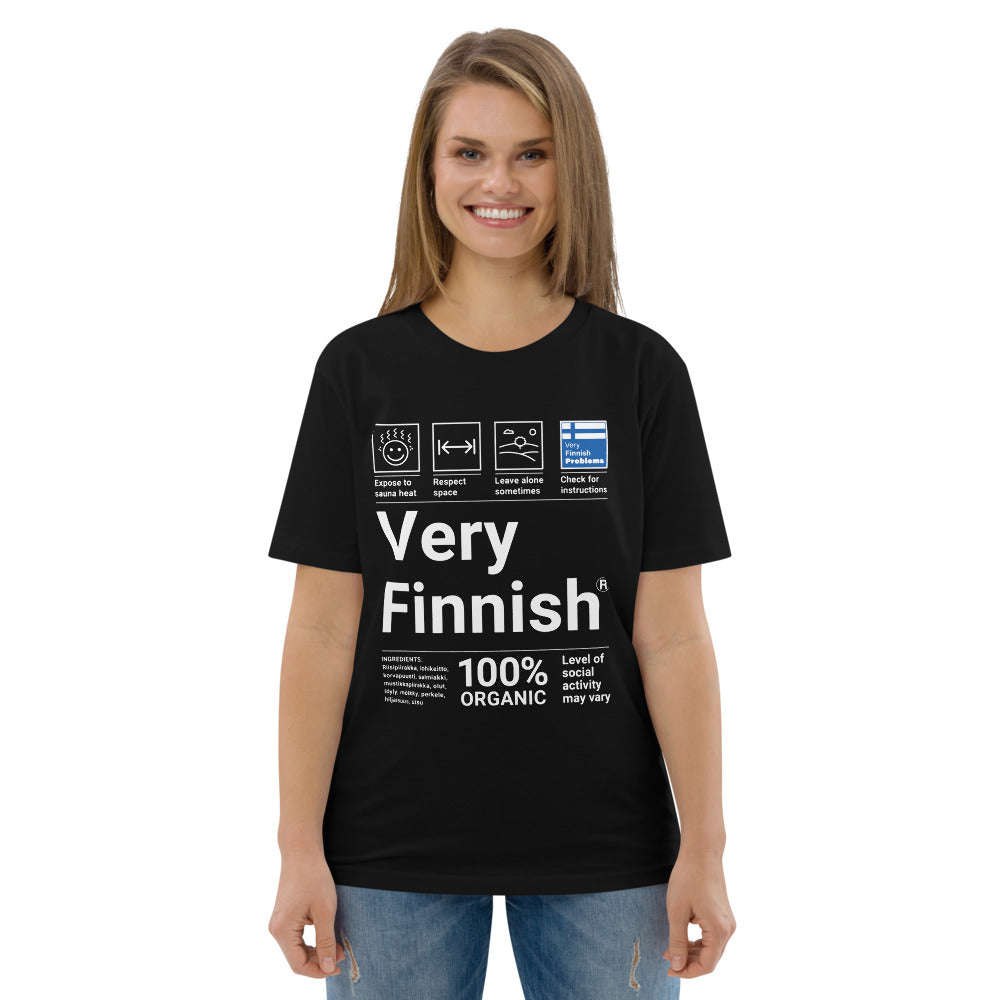 Very Finnish Organic service manual Winter T-Shirt - Finnish t-shirt from Very Finnish Problems