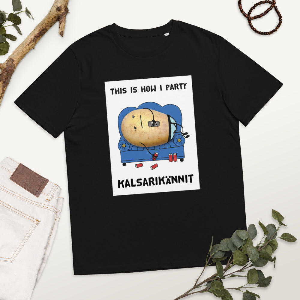 This is how I party Finnish Organic Eco T-Shirt - Finnish t-shirt from Very Finnish Problems