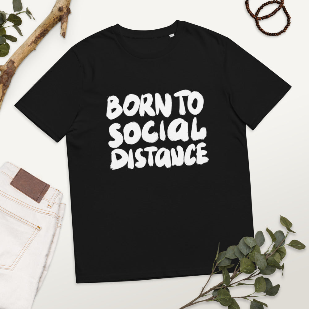 Born to social distance Finnish Organic T-Shirt - Finnish t-shirt from Very Finnish Problems