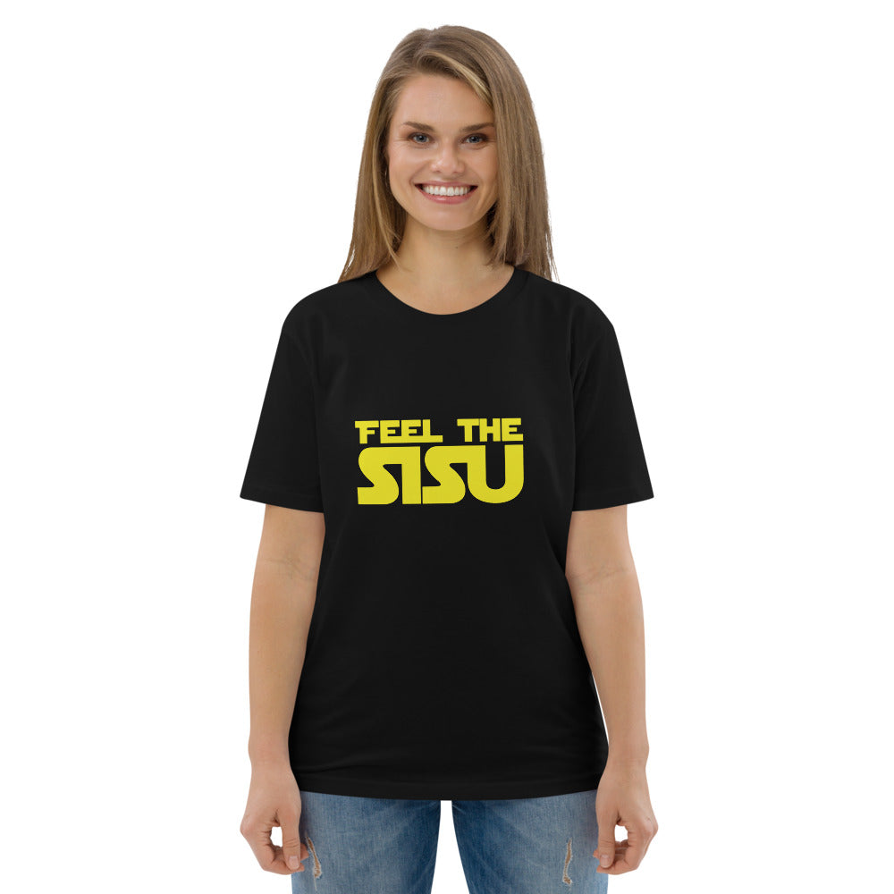 Feel the Sisu Finnish t-shirt detail - Very Finnish Problems official merchandise