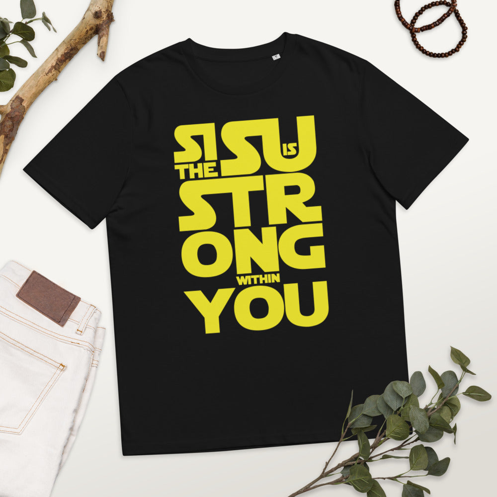 Sisu is strong within you Finnish Organic T-Shirt - alternate view - Very Finnish Problems