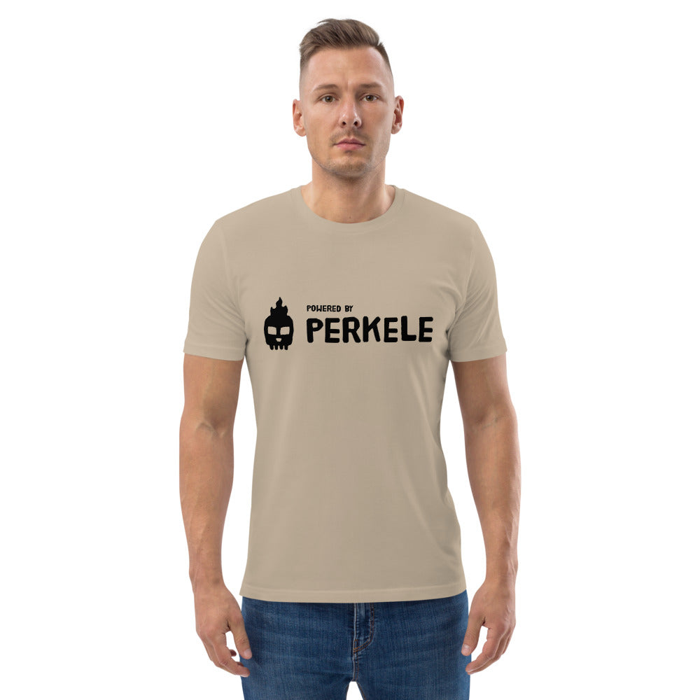 Powered by Perkele Finnish Organic T-Shirt - Finnish t-shirt from Very Finnish Problems