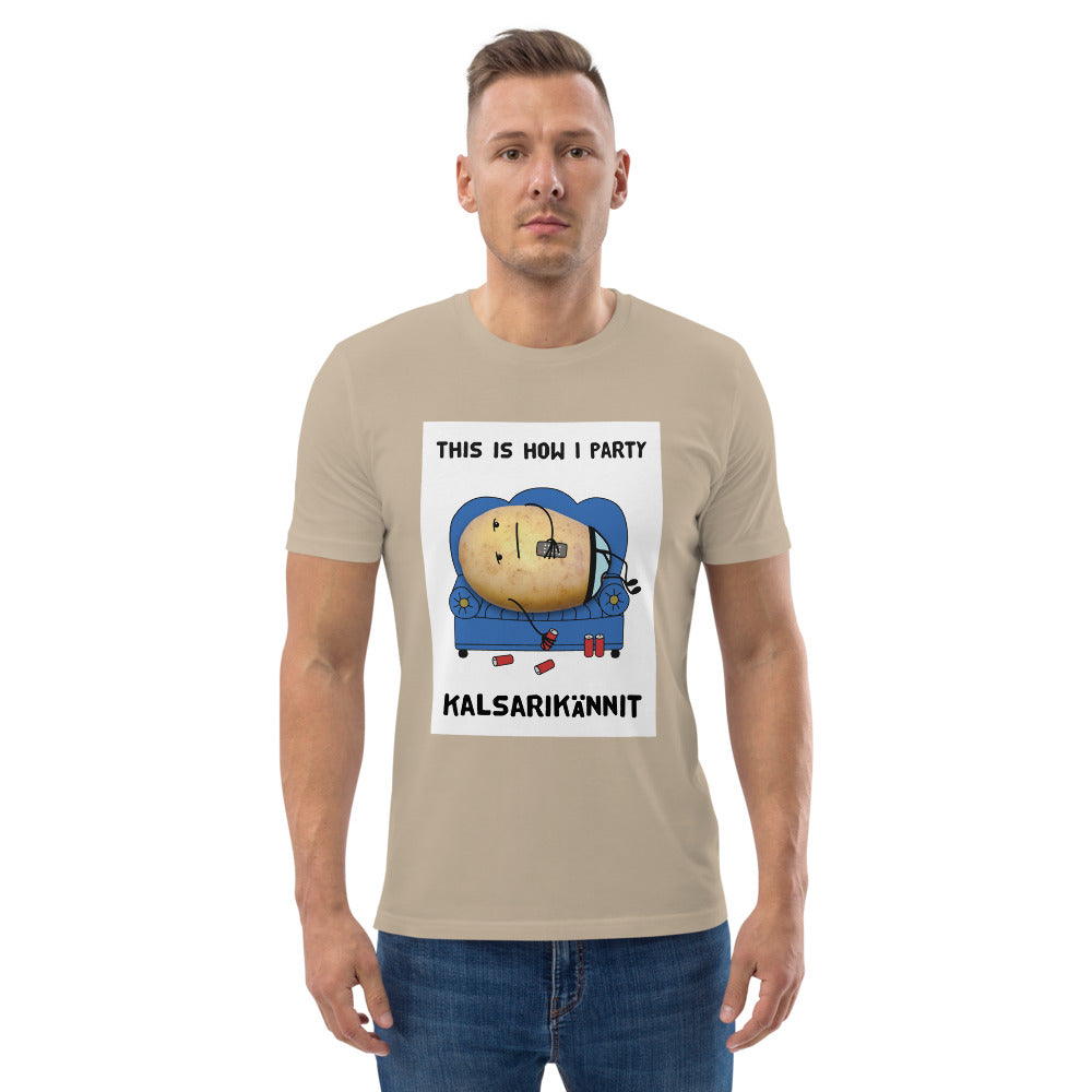 This is how I party Finnish Organic Eco T-Shirt - Finnish t-shirt from Very Finnish Problems