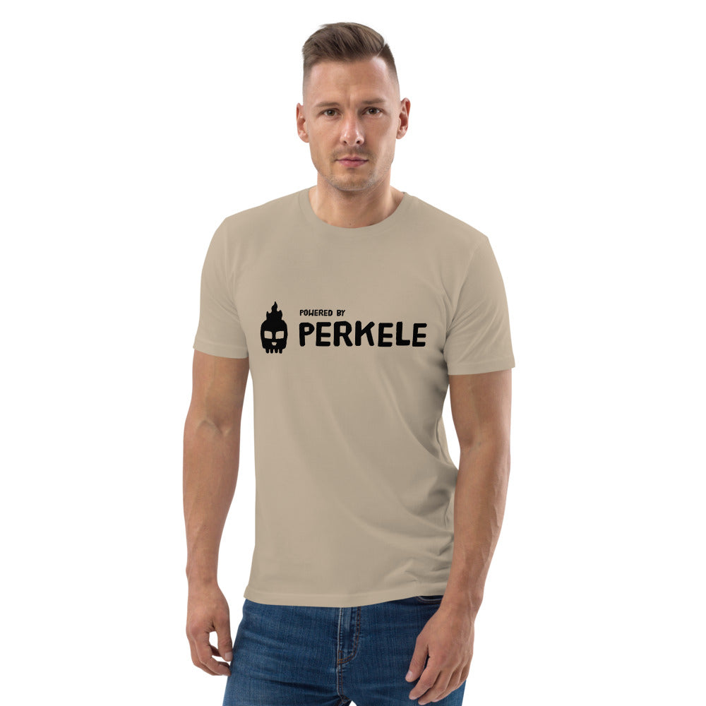 Powered by Perkele Finnish Organic T-Shirt - Finnish t-shirt from Very Finnish Problems