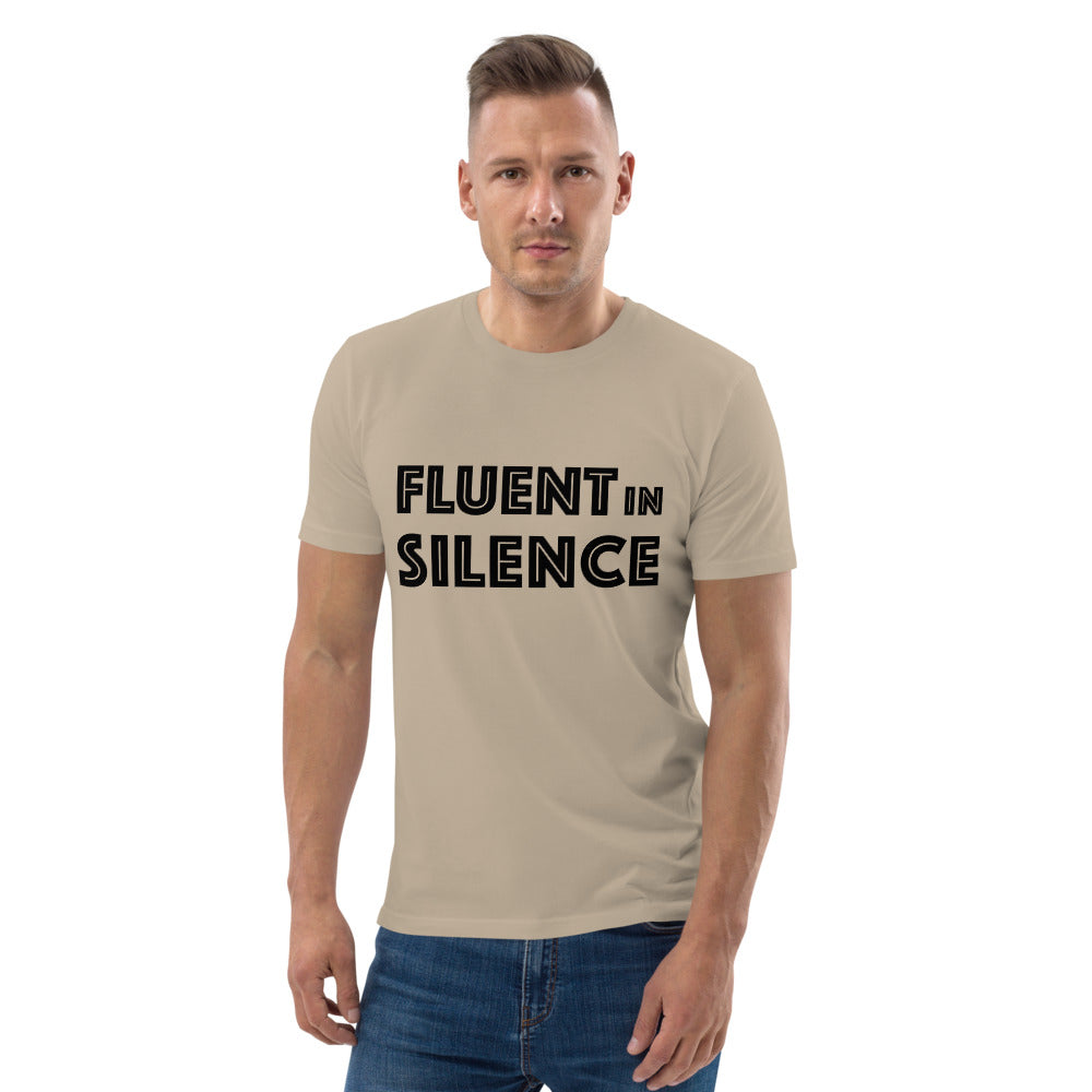 Fluent in silence Finnish Organic T-Shirt - Finnish t-shirt from Very Finnish Problems