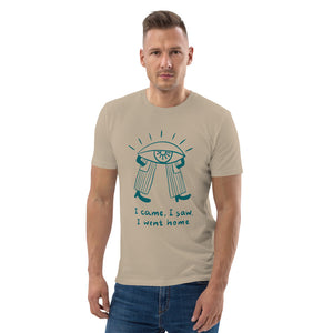 Came saw went home Unisex organic cotton t-shirt