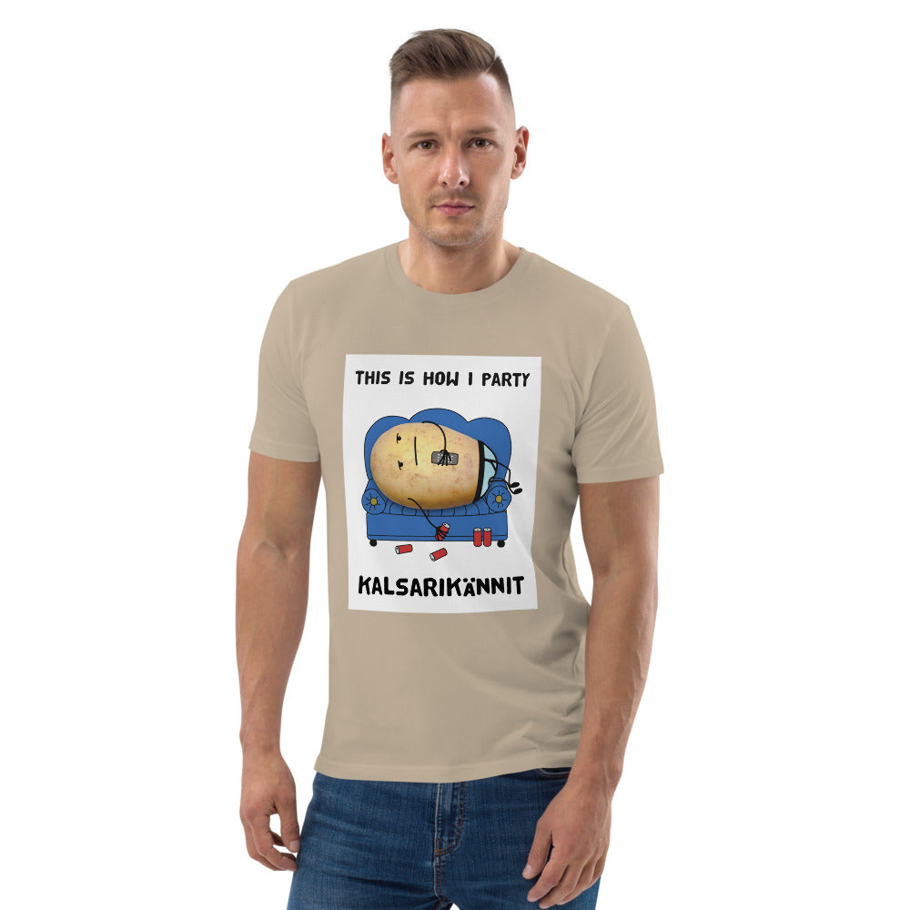 This is how I party Finnish Organic Eco T-Shirt - Finnish t-shirt from Very Finnish Problems