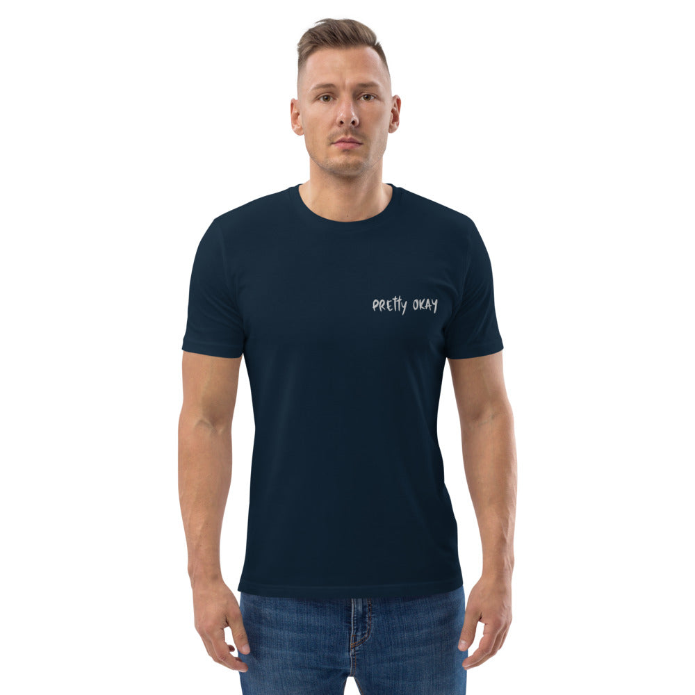 Pretty Okay Embroidered Finnish Organic T-Shirt - Finnish t-shirt from Very Finnish Problems