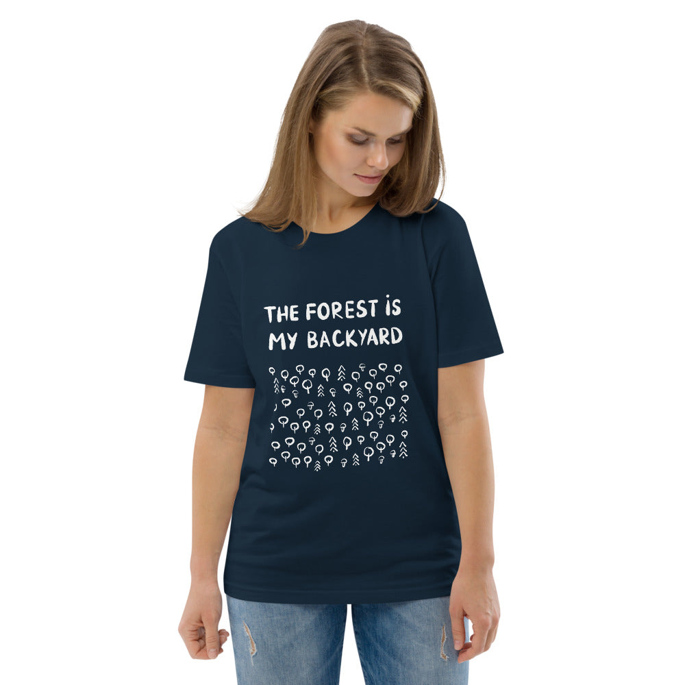 Forest is my backyard 2 Finnish Organic T-Shirt - Finnish t-shirt from Very Finnish Problems