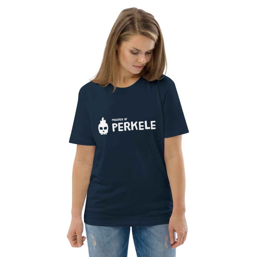 Powered by Perkele Finnish Organic T-Shirt - Finnish t-shirt from Very Finnish Problems