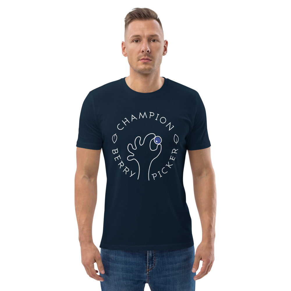 Champion blueberry picker Finnish Organic T-Shirt - Finnish t-shirt from Very Finnish Problems