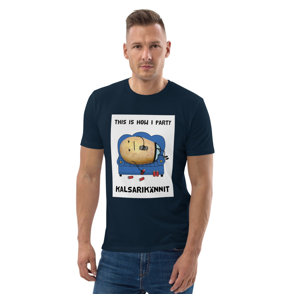 This is how I party Finnish Organic Eco T-Shirt - Finnish t-shirt from Very Finnish Problems