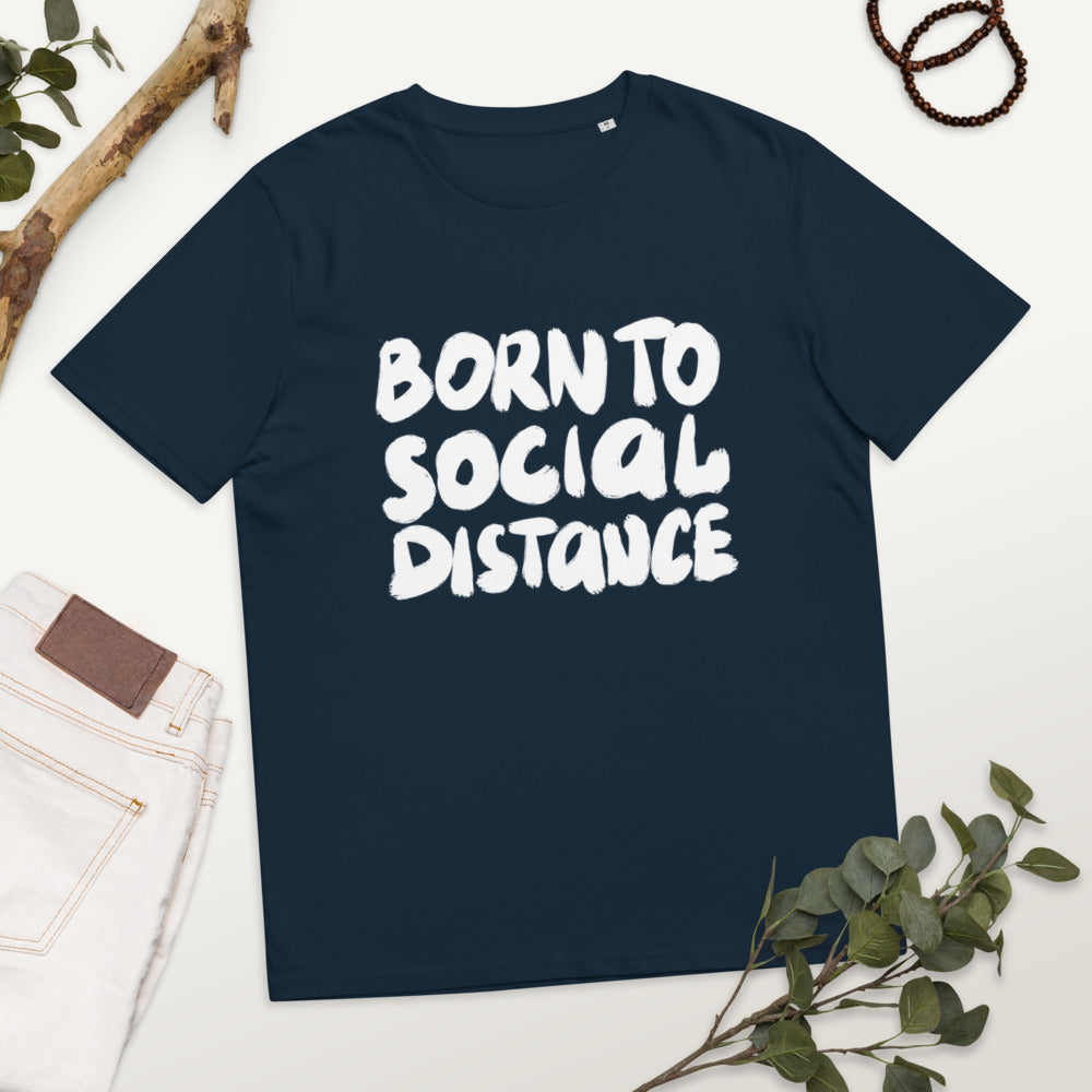 Born to social distance Finnish Organic T-Shirt - Finnish t-shirt from Very Finnish Problems