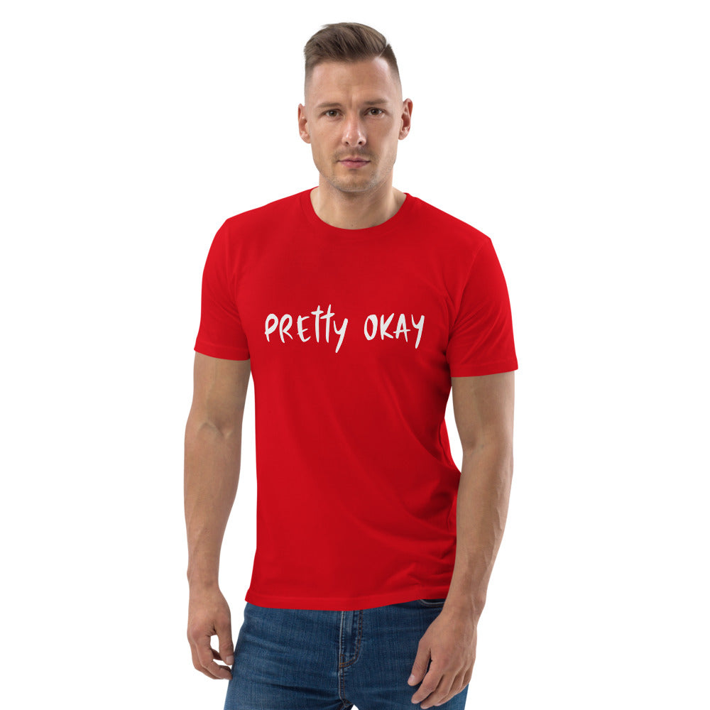 Pretty Okay Finnish Organic Humour T-Shirt - Finnish t-shirt from Very Finnish Problems