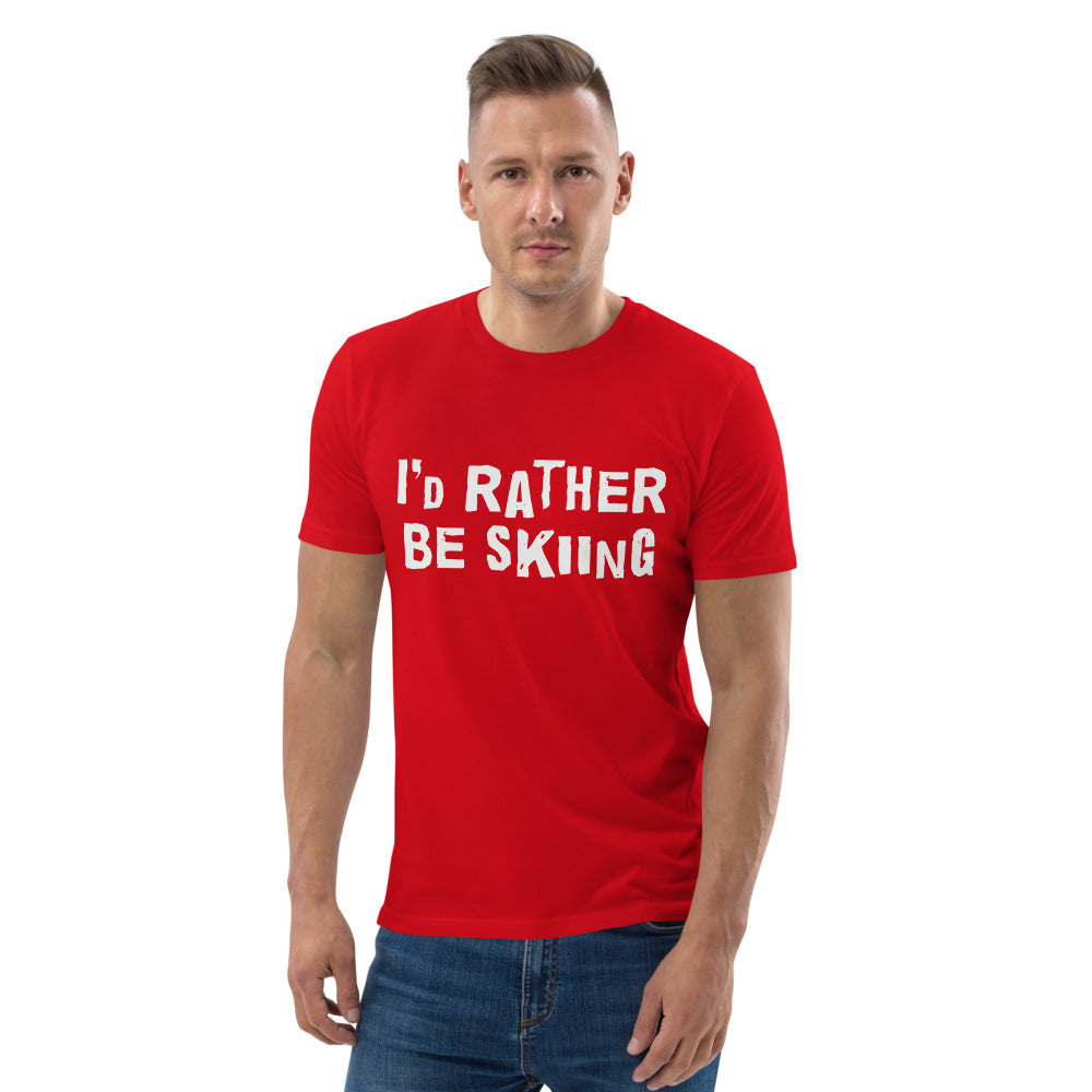 I'd rather be skiing Finnish Organic T-Shirt - Finnish t-shirt from Very Finnish Problems