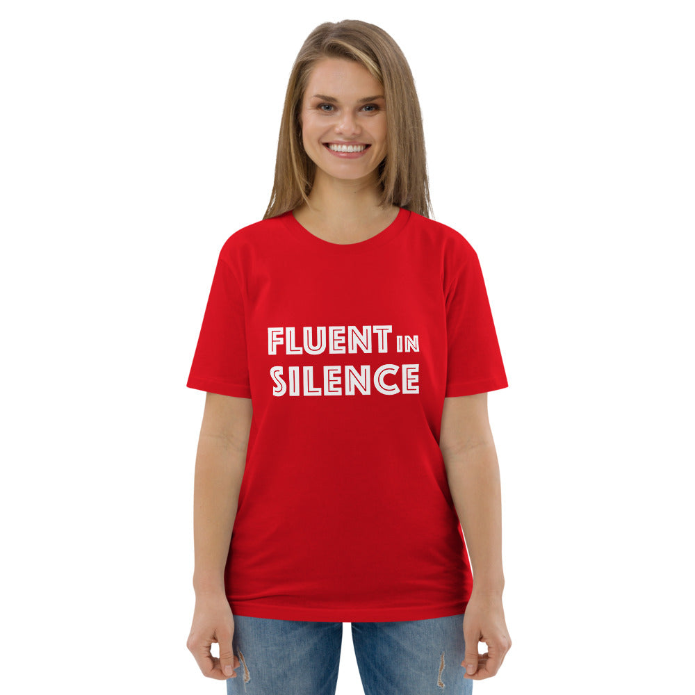 Fluent in silence Finnish Organic T-Shirt - Finnish t-shirt from Very Finnish Problems