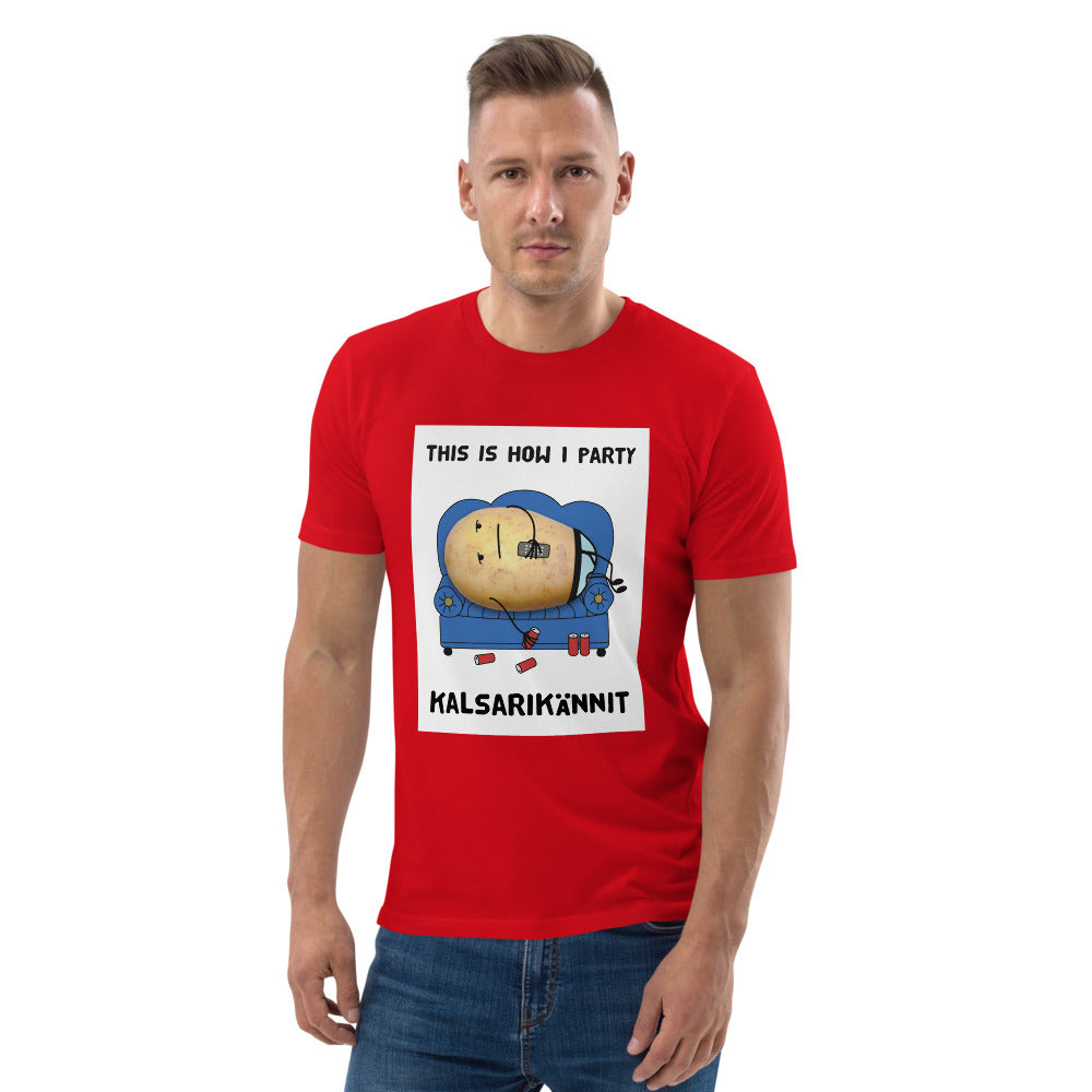 This is how I party Finnish Organic Eco T-Shirt - Finnish t-shirt from Very Finnish Problems