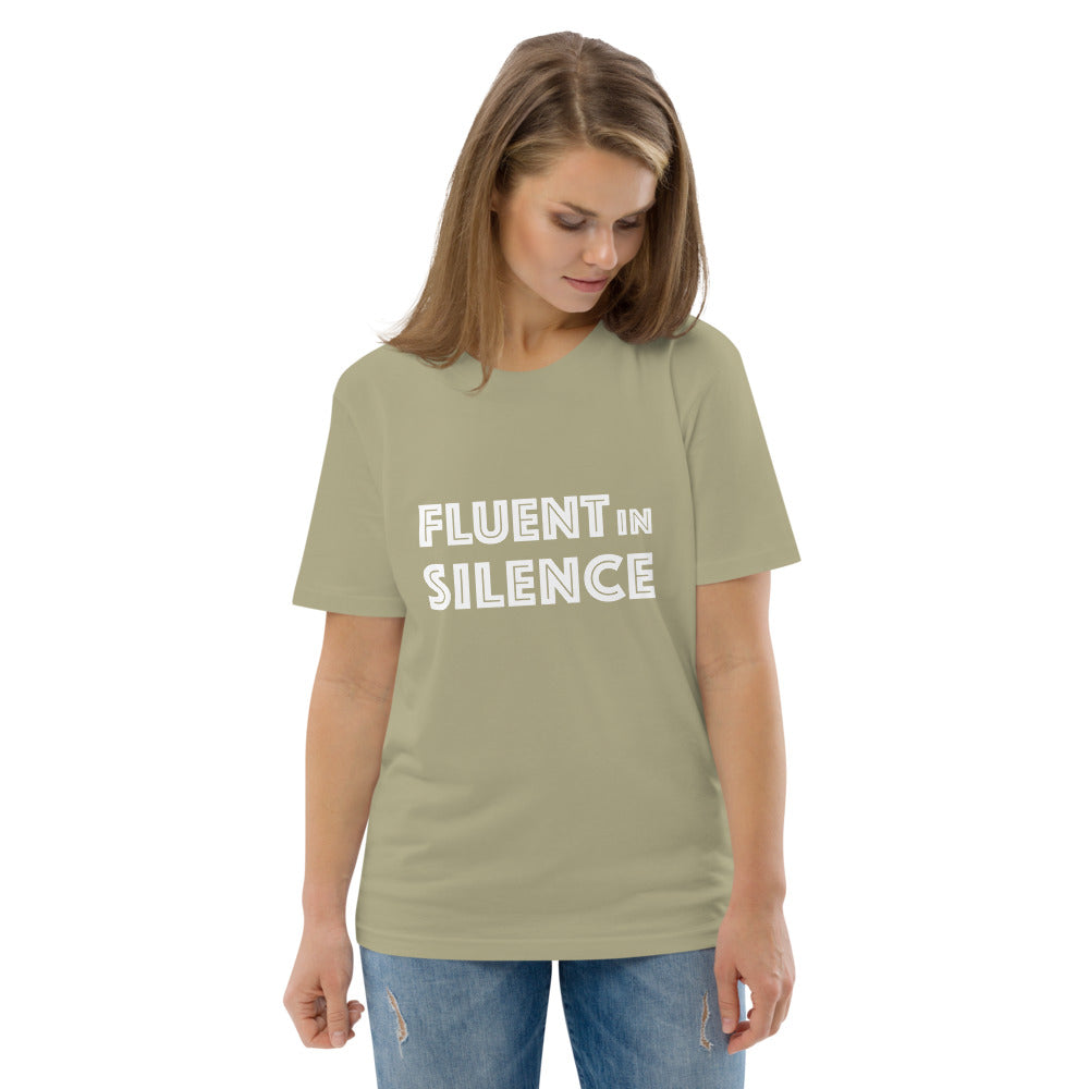 Fluent in silence Finnish Organic T-Shirt - Finnish t-shirt from Very Finnish Problems