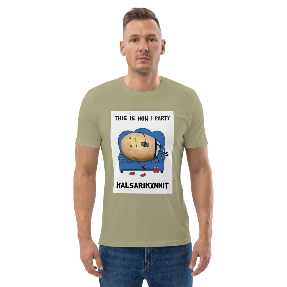 This is how I party Finnish Organic Eco T-Shirt - Finnish t-shirt from Very Finnish Problems