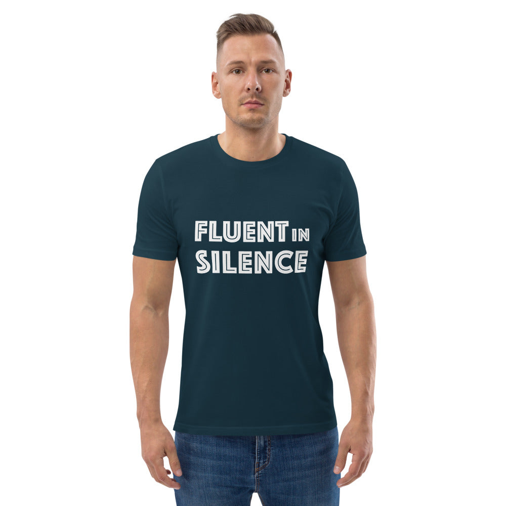 Fluent in silence Finnish Organic T-Shirt - Finnish t-shirt from Very Finnish Problems