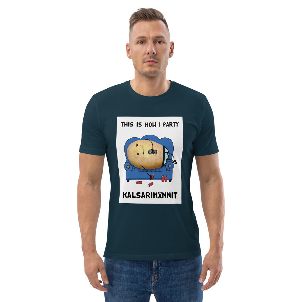 This is how I party Finnish Organic Eco T-Shirt - Finnish t-shirt from Very Finnish Problems