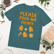 Load image into Gallery viewer, Feed me pipari Unisex organic cotton t-shirt
