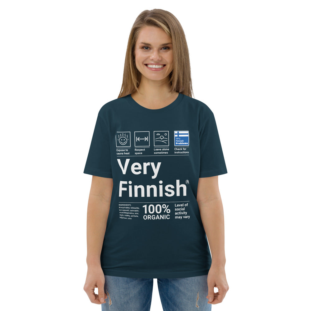 Very Finnish Organic service manual Winter T-Shirt - Finnish t-shirt from Very Finnish Problems