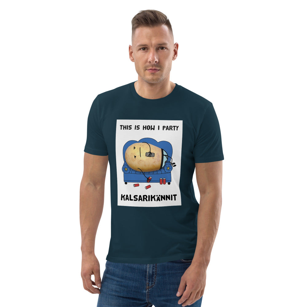 This is how I party Finnish Organic Eco T-Shirt - Finnish t-shirt from Very Finnish Problems