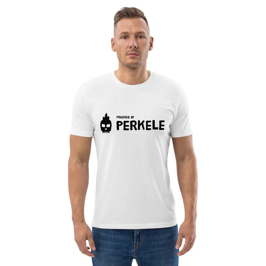 Powered by Perkele Finnish Organic T-Shirt - Very Finnish Problems official t-shirt