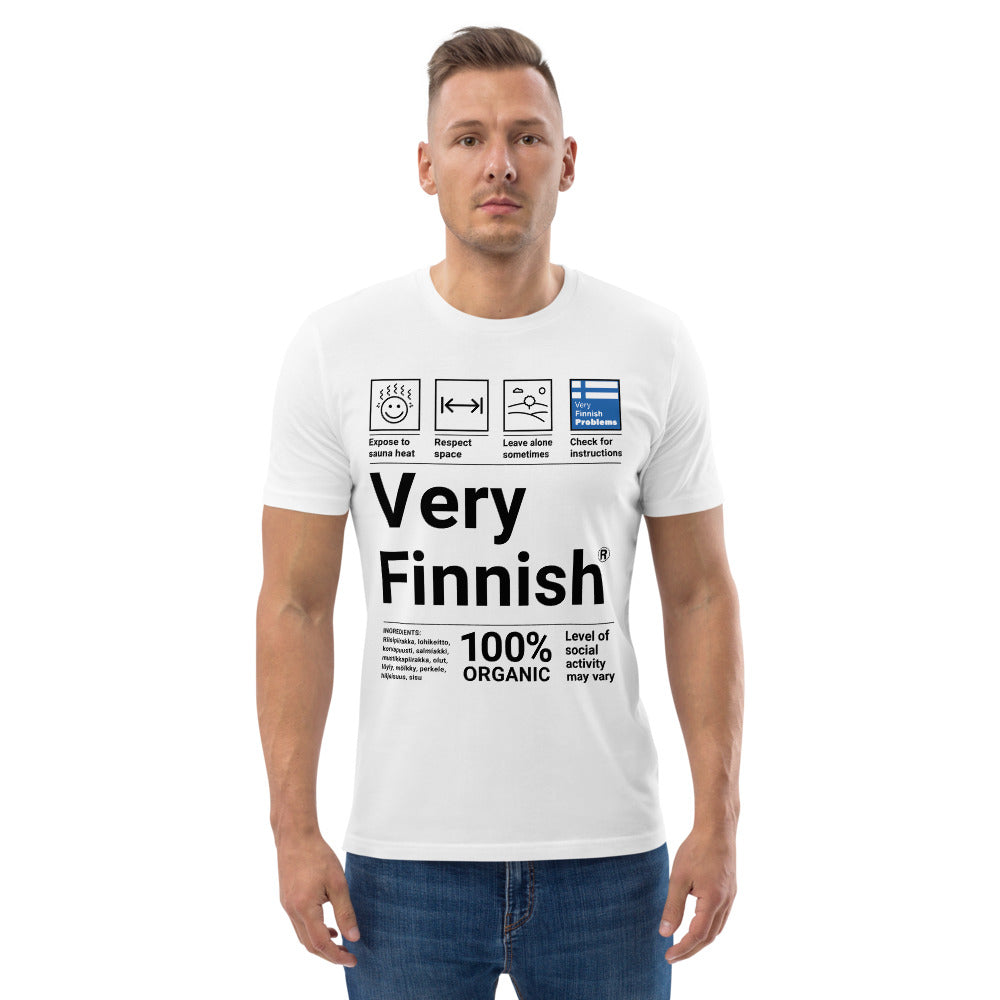 Very Finnish Organic service manual Winter T-Shirt - Finnish t-shirt from Very Finnish Problems